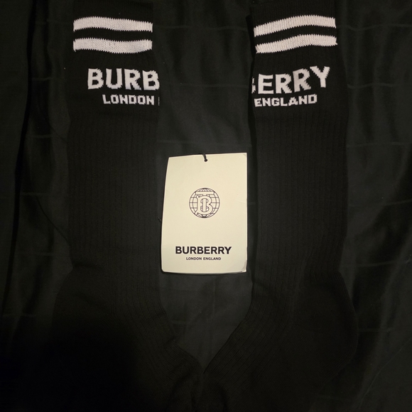 NWT- Burberry Black Casual Socks - Picture 7 of 11